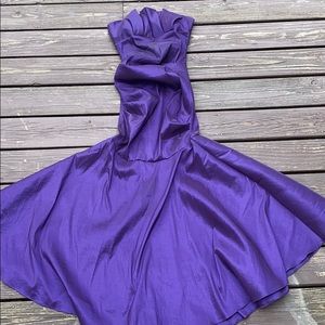 Betsy and Adam Deep Purple Formal Dress